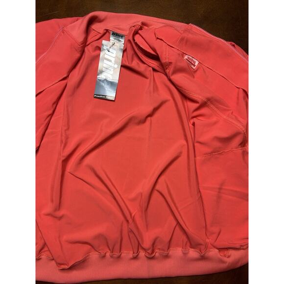 VTG 1993 Prince Tennis Salmon Pink Lightweight Zip Up Windbreaker Size L NWT - Picture 10 of 13
